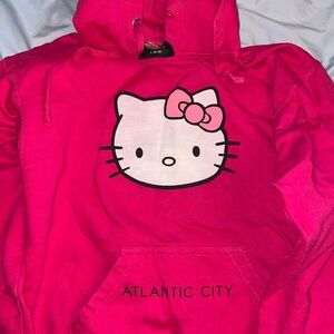 Hot pink hello kitty Atlantic City sweatshirt
